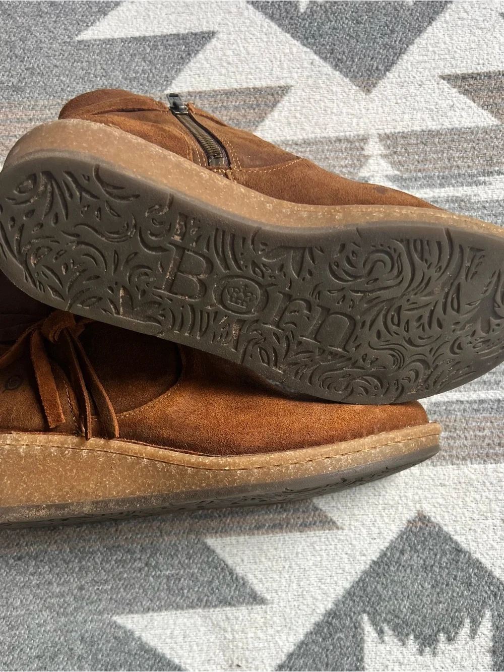 Born Vaughn Suede Ankle Boots with Tassel Detail - Picture 4 of 5